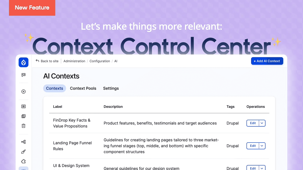04 DrupalCon Vienna 2025 - Driesnote Context Control Center
