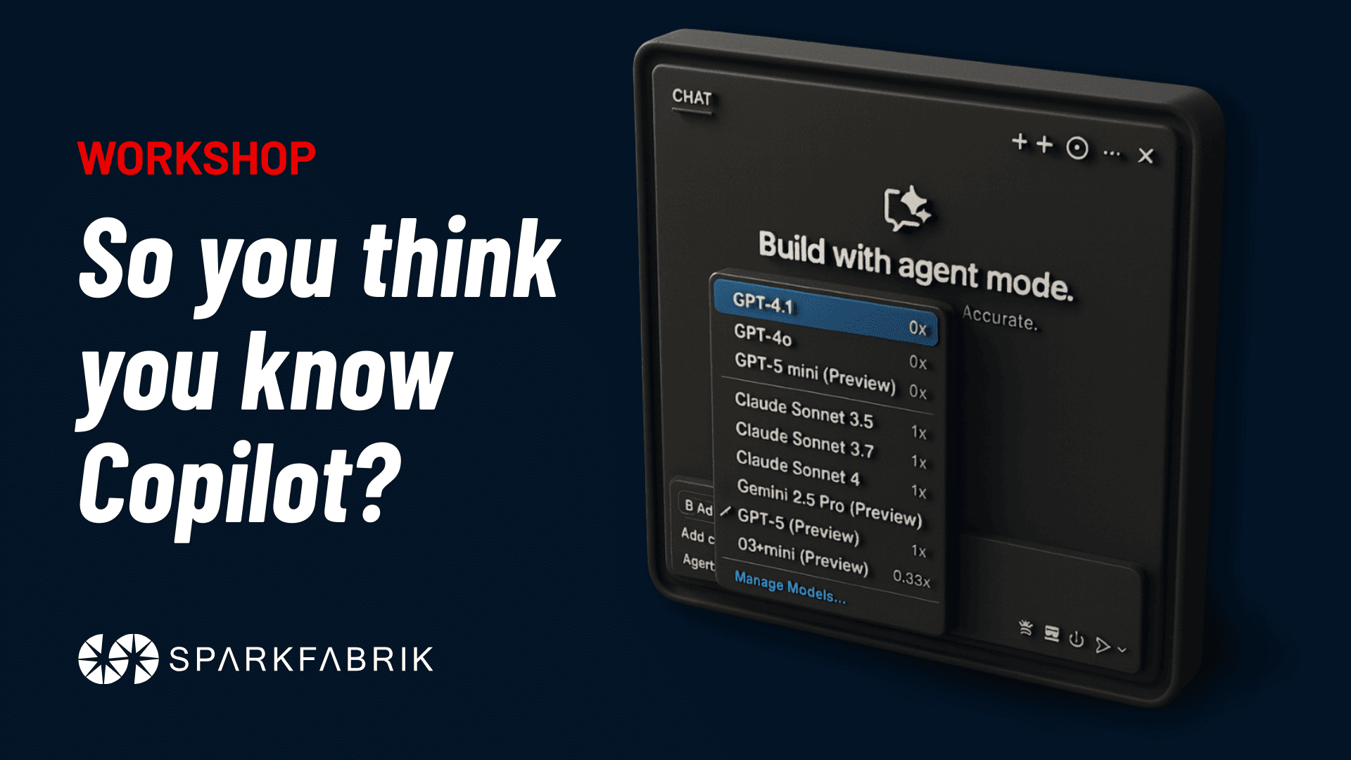 SparkFabrik Connect - Workshop Copilot Cover